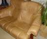 Ledersofa mit Eichengestell und Polster...